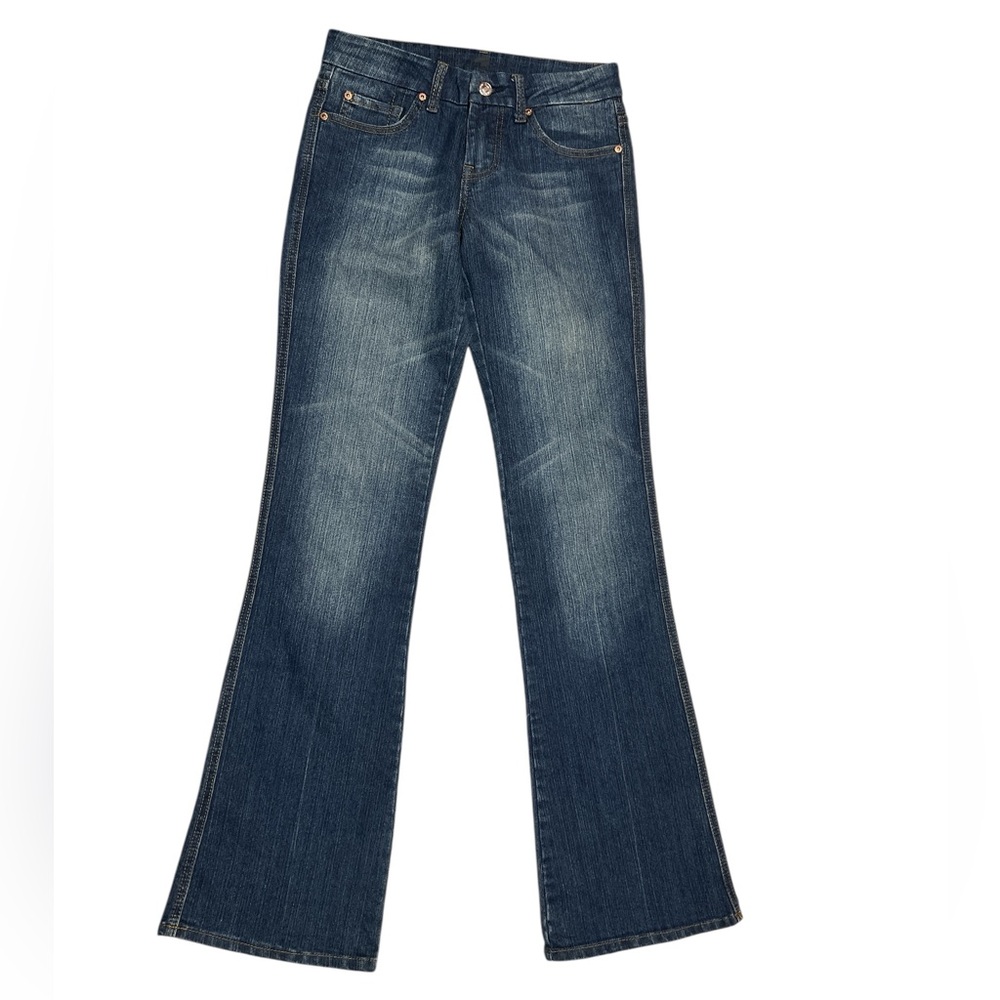 7 For All Mankind Dark Blue Flare Jeans